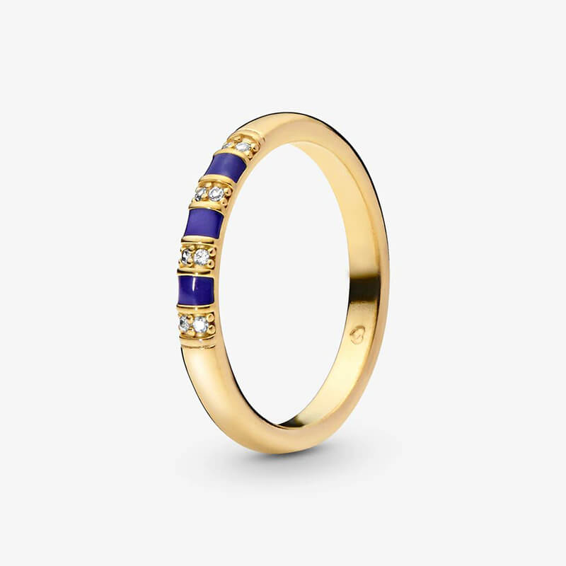 Stunning Royal Blue Stripe Ring