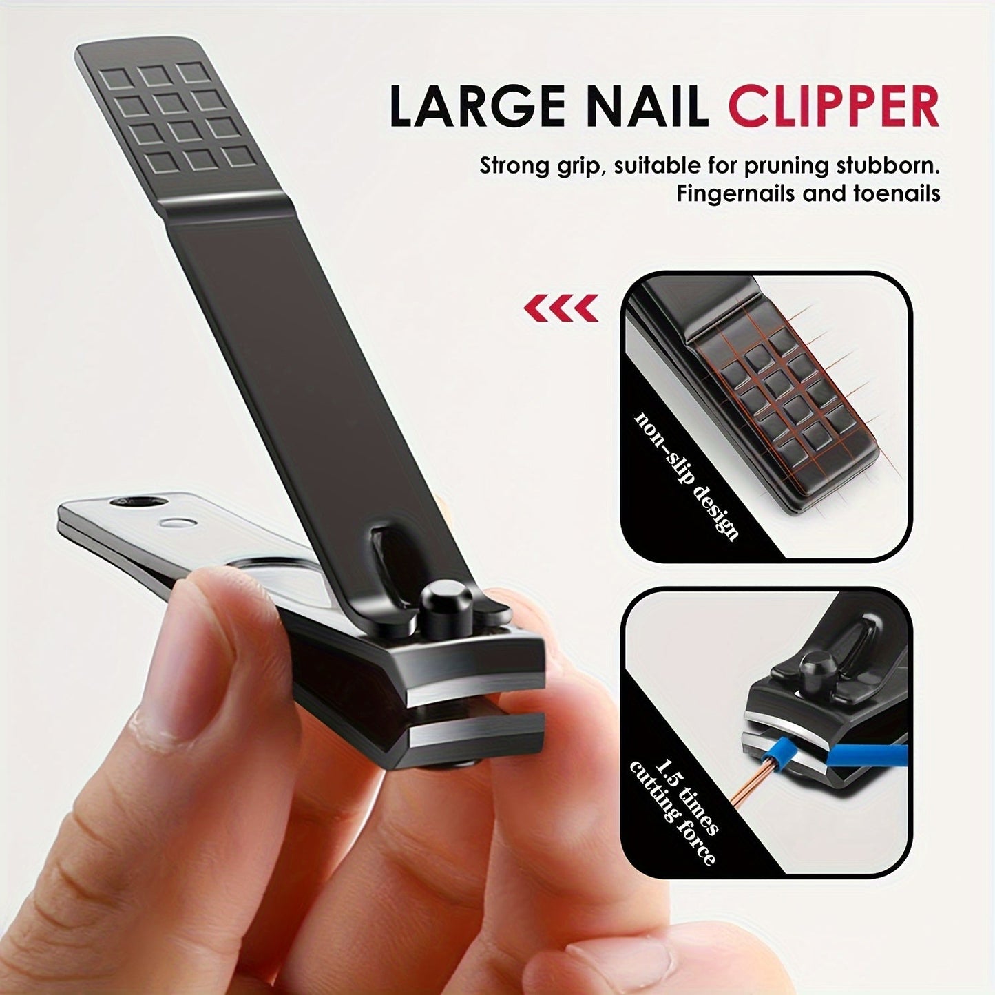 30pcs Black Nail Clippers Kit