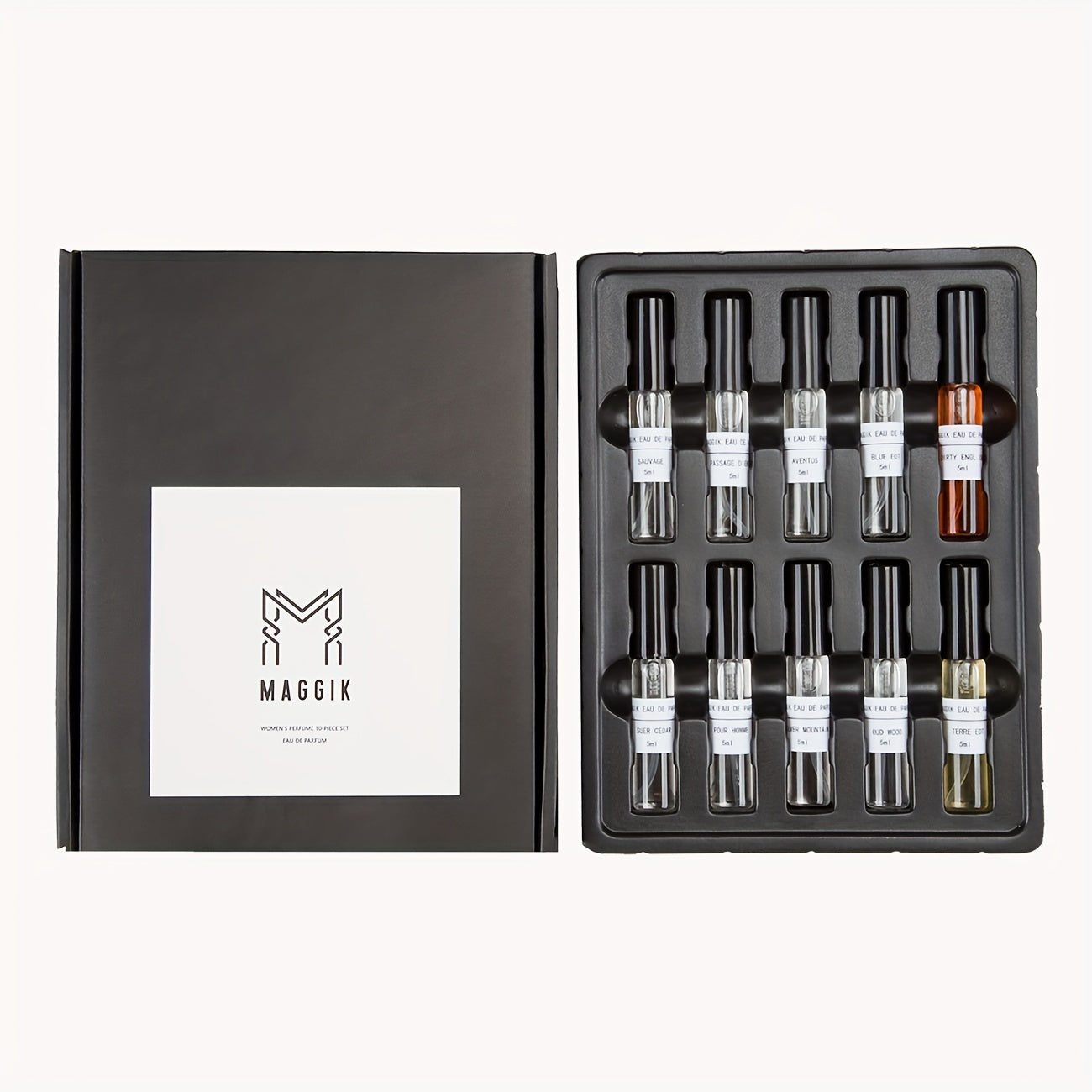 Men's Perfume Casual Daily Mini Perfume, 10 Mini Sprays (0.17 oz Each)