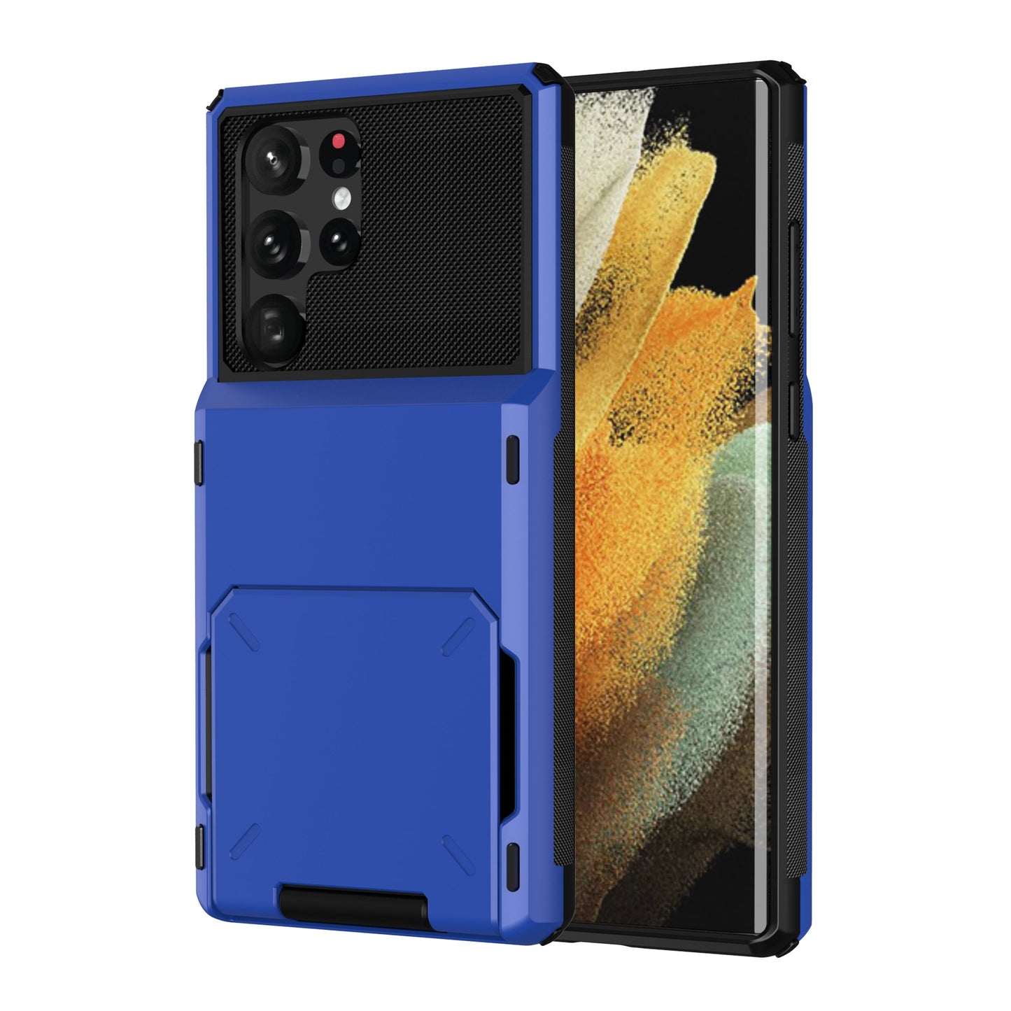 Wallet Case Flip Cover Credit Card Holder Pocket, Dual Layer Protection For Samsung S23 S22 S21 S20 Ultra S10 Plus S20 FE S21 FE