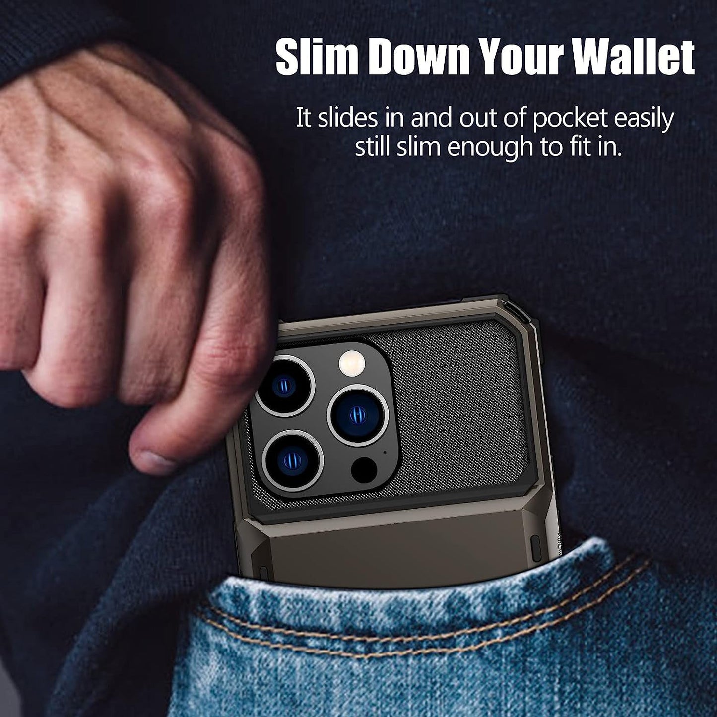 iPhone 15/14/13/12/11 Pro Max Wallet Case