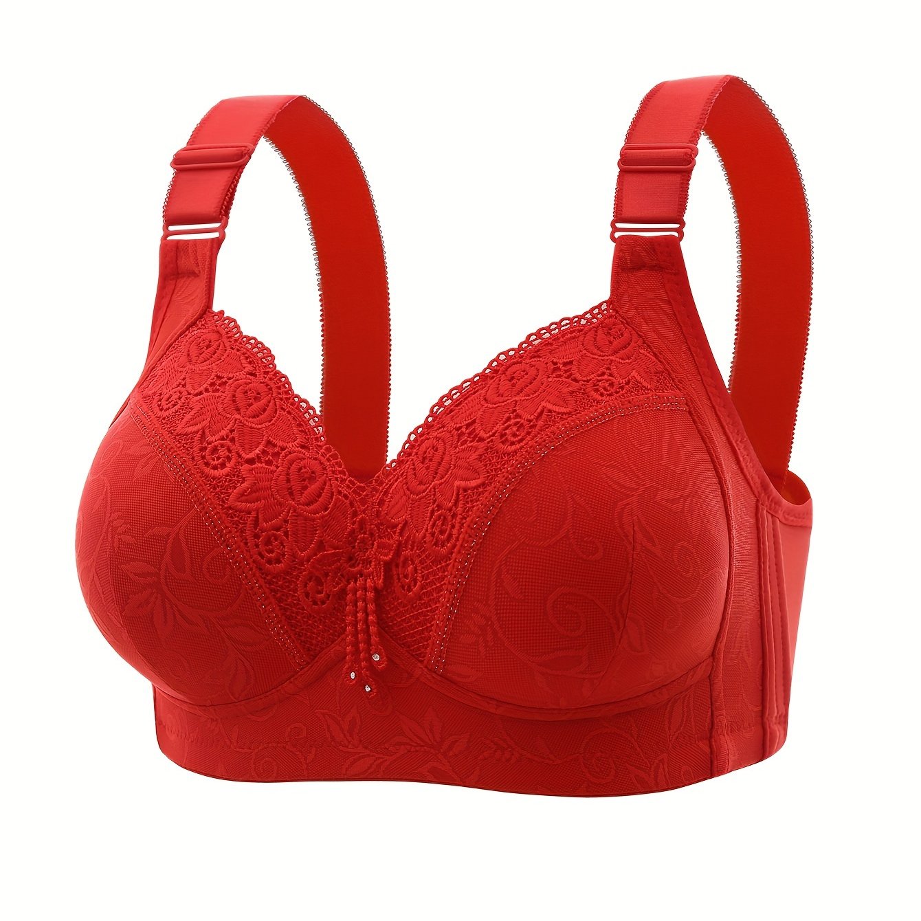Comfy Lace Wireless Push-Up Bra - Everyday Bras for Women - Soft, Breathable, and Supportive Lingerie with Underwire-Free Design for Comfortable All-Day Wear