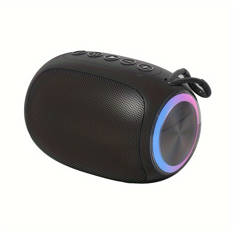 FOUBEAK 15W Stereo Portable Wireless Speaker, Speaker With LED Light, TWS, Outdoor Party Beach Camping Portable Speaker Holiday Gifts