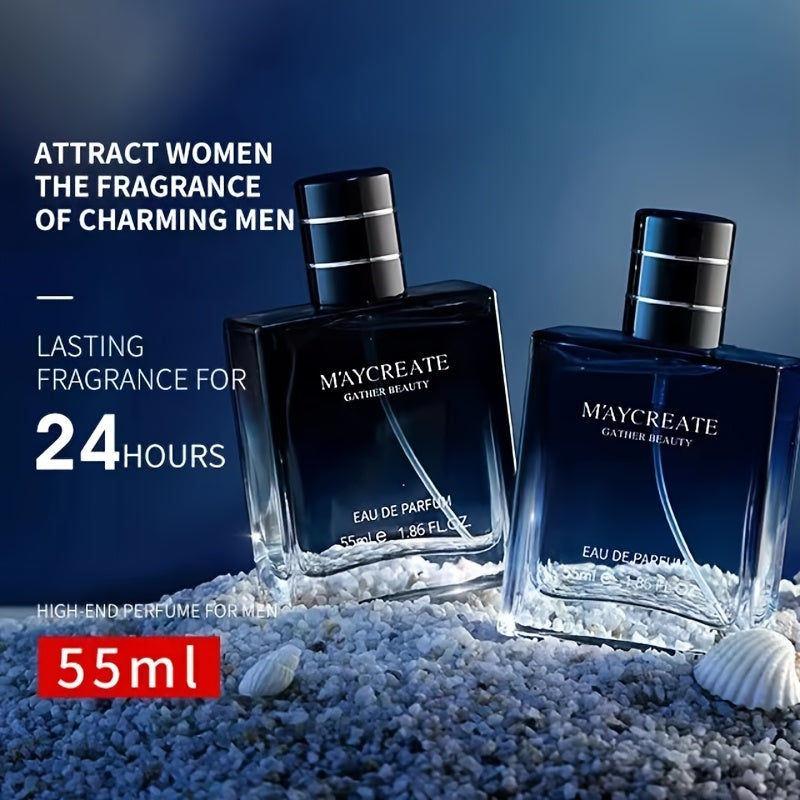 Men's Cologne Perfume, Fresh Romantic Durable Eau De Parfum for Gentleman 1.86 FL.OZ