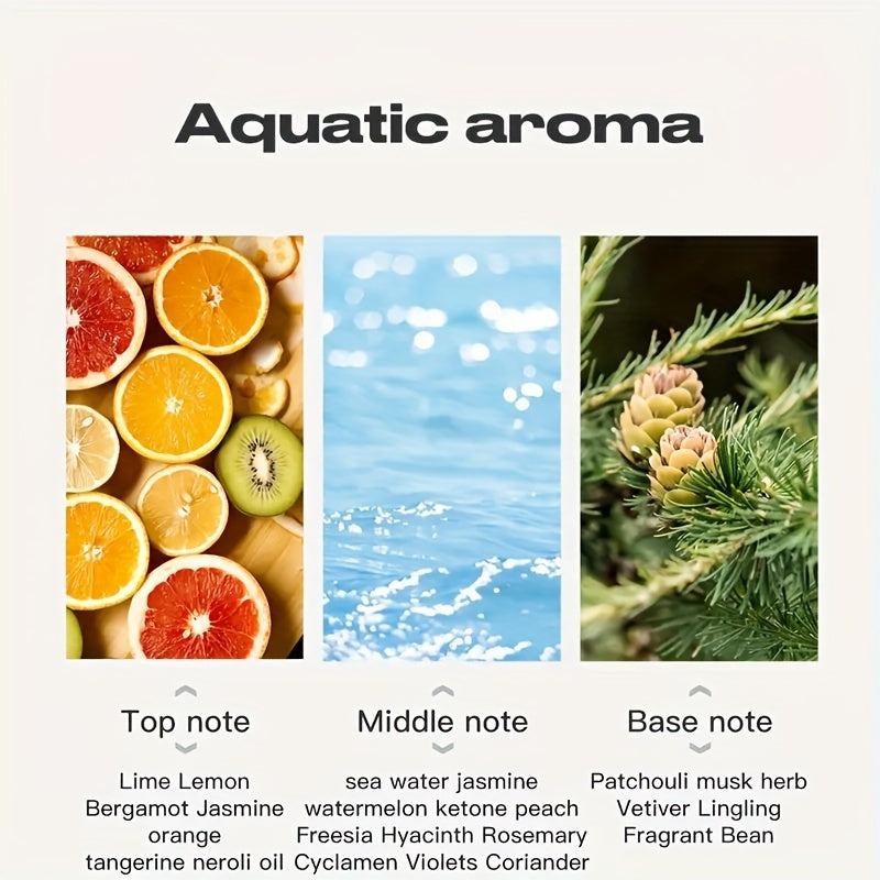 3.38oz Eau De Toilette For Men With Acquatic Notes