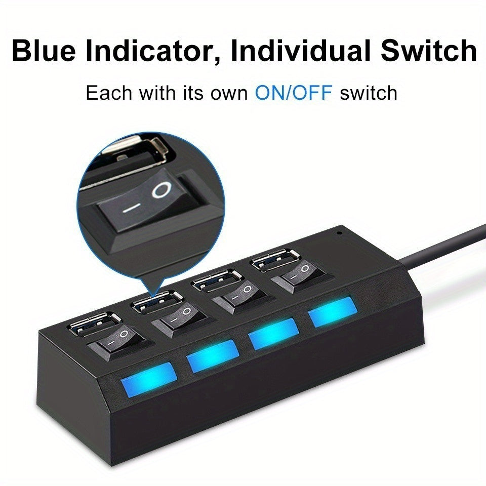 7 Ports/4 Ports LED USB 2.0 Adapter Hub