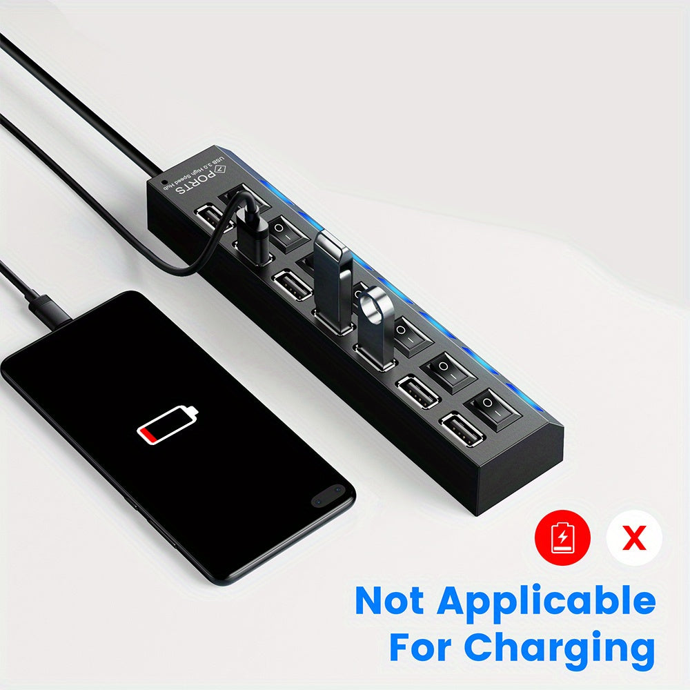 7 Ports/4 Ports LED USB 2.0 Adapter Hub
