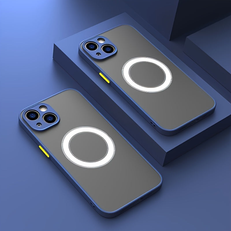 Luxury Matte Magnetic Wireless Charging Phone Case