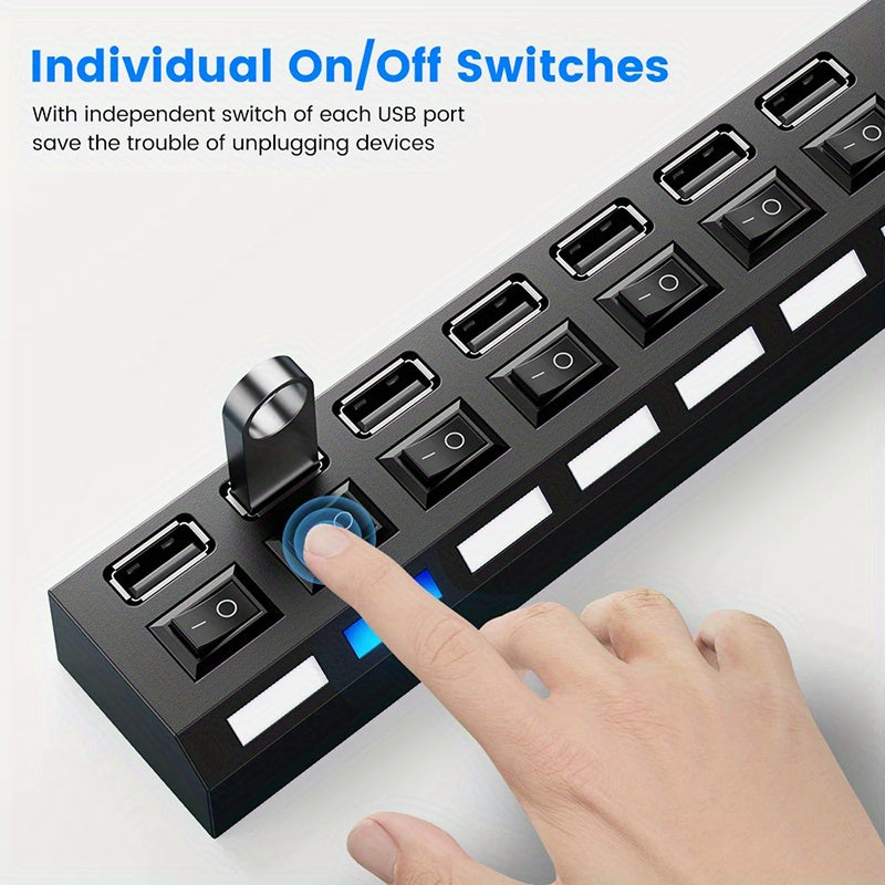 7 Ports/4 Ports LED USB 2.0 Adapter Hub