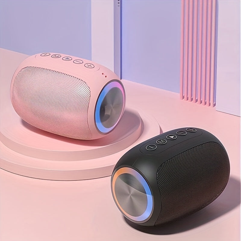 FOUBEAK 15W Stereo Portable Wireless Speaker, Speaker With LED Light, TWS, Outdoor Party Beach Camping Portable Speaker Holiday Gifts