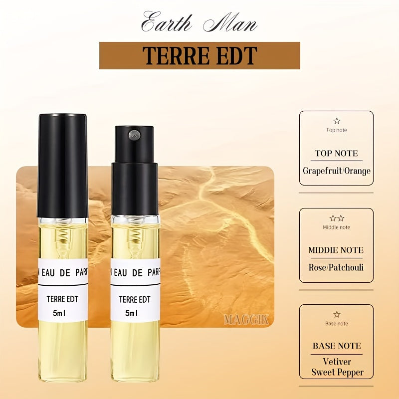 Men's Perfume Casual Daily Mini Perfume, 10 Mini Sprays (0.17 oz Each)