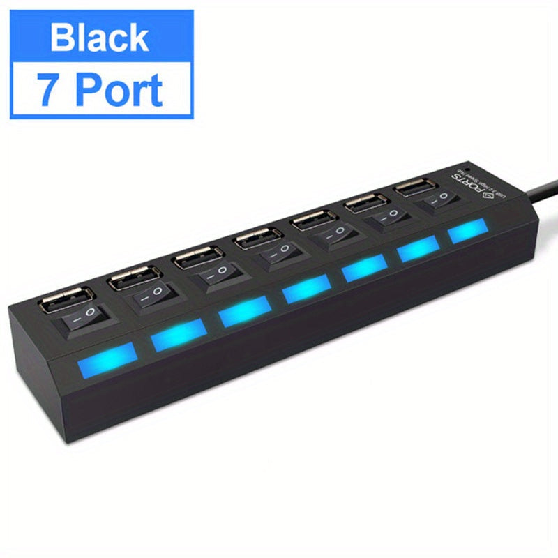 7 Ports/4 Ports LED USB 2.0 Adapter Hub