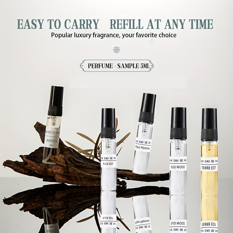 Men's Perfume Casual Daily Mini Perfume, 10 Mini Sprays (0.17 oz Each)
