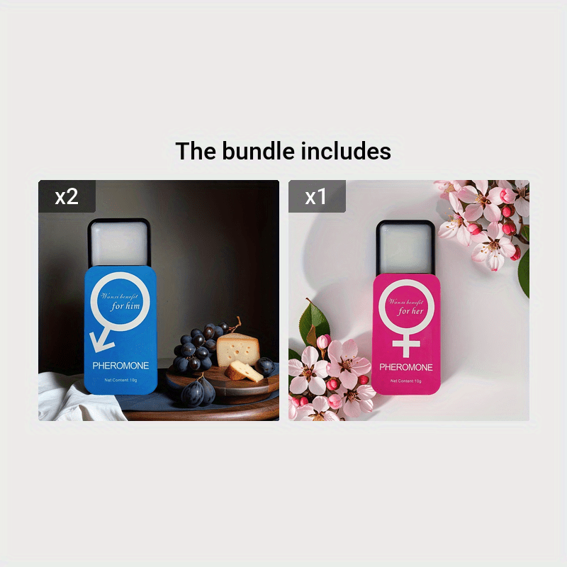 Pure Instinct Unisex Solid Perfume - Attracts Men and Women with Pheromone Infused Essential Oils