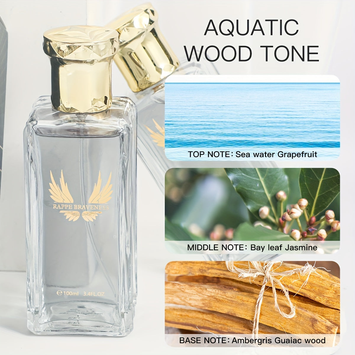 3.38oz Men's Eau De Toilette with Aquatic Woody Tone