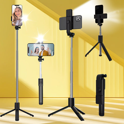Universal 360° Rotatable Selfie Stick with Tripod Stand