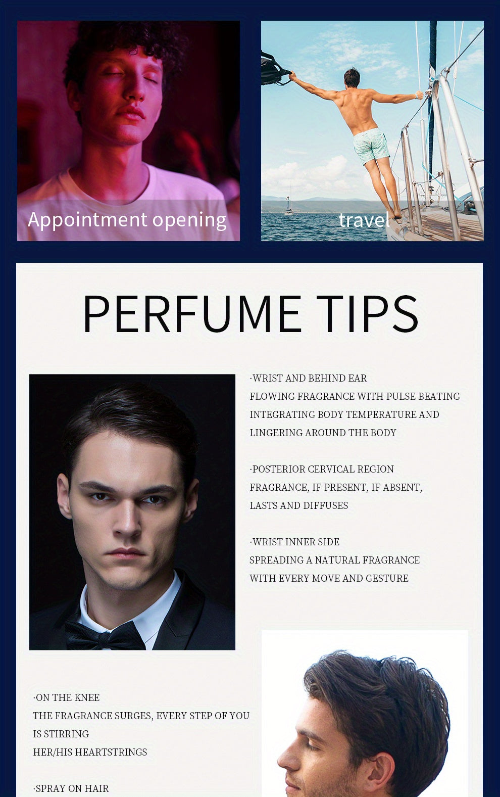 Cologne Perfume For Men Azure Coastal, 50ml/1.7fl.oz