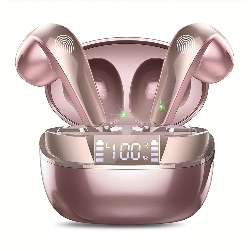 40H Wireless Earbuds, HiFi Stereo Earphones with ENC Noise Cancelling Mic