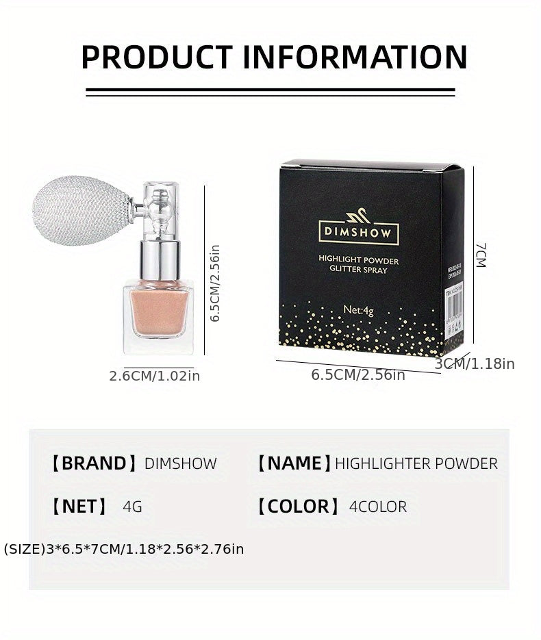 Vibrant Holographic Body Glitter Spray