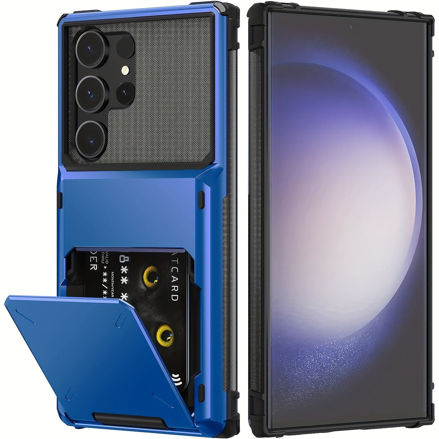 Wallet Case Flip Cover Credit Card Holder Pocket, Dual Layer Protection For Samsung S23 S22 S21 S20 Ultra S10 Plus S20 FE S21 FE