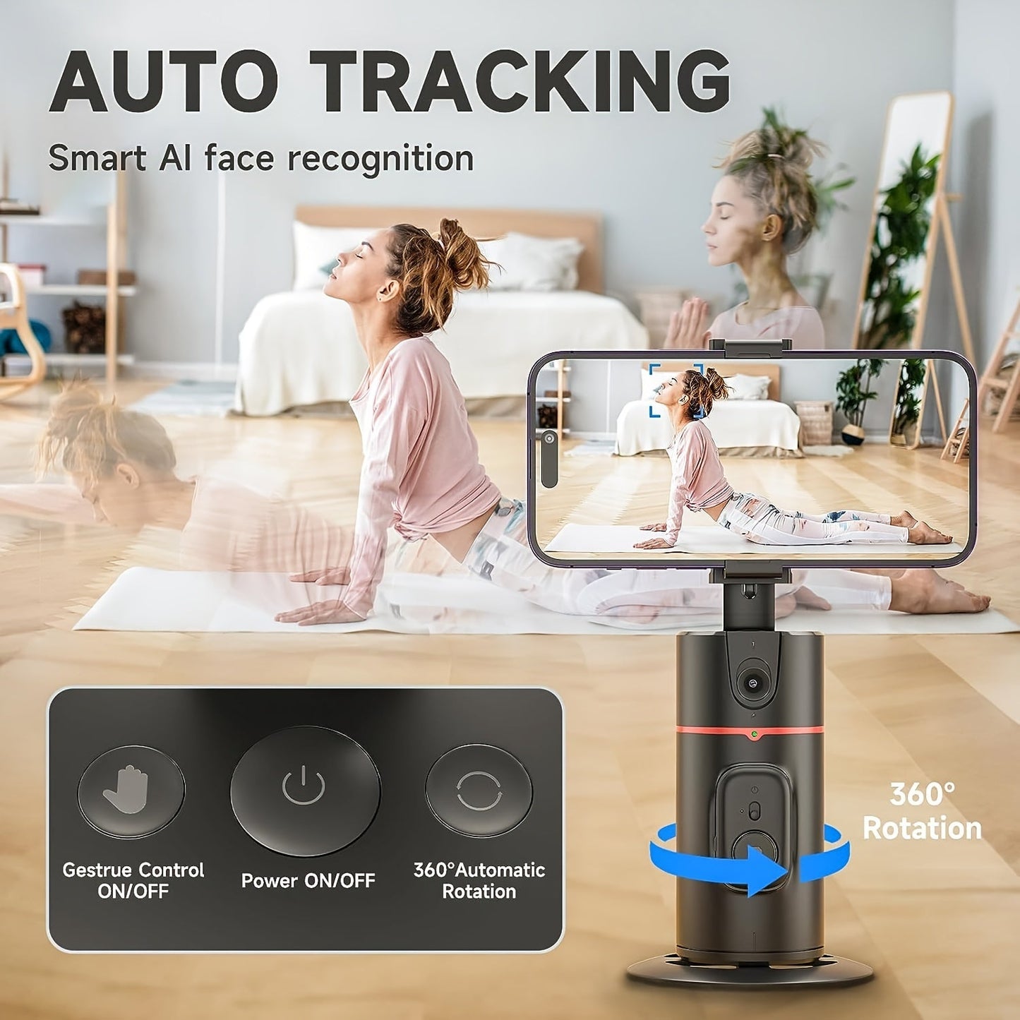 360° Face Tracking Auto Gimbal