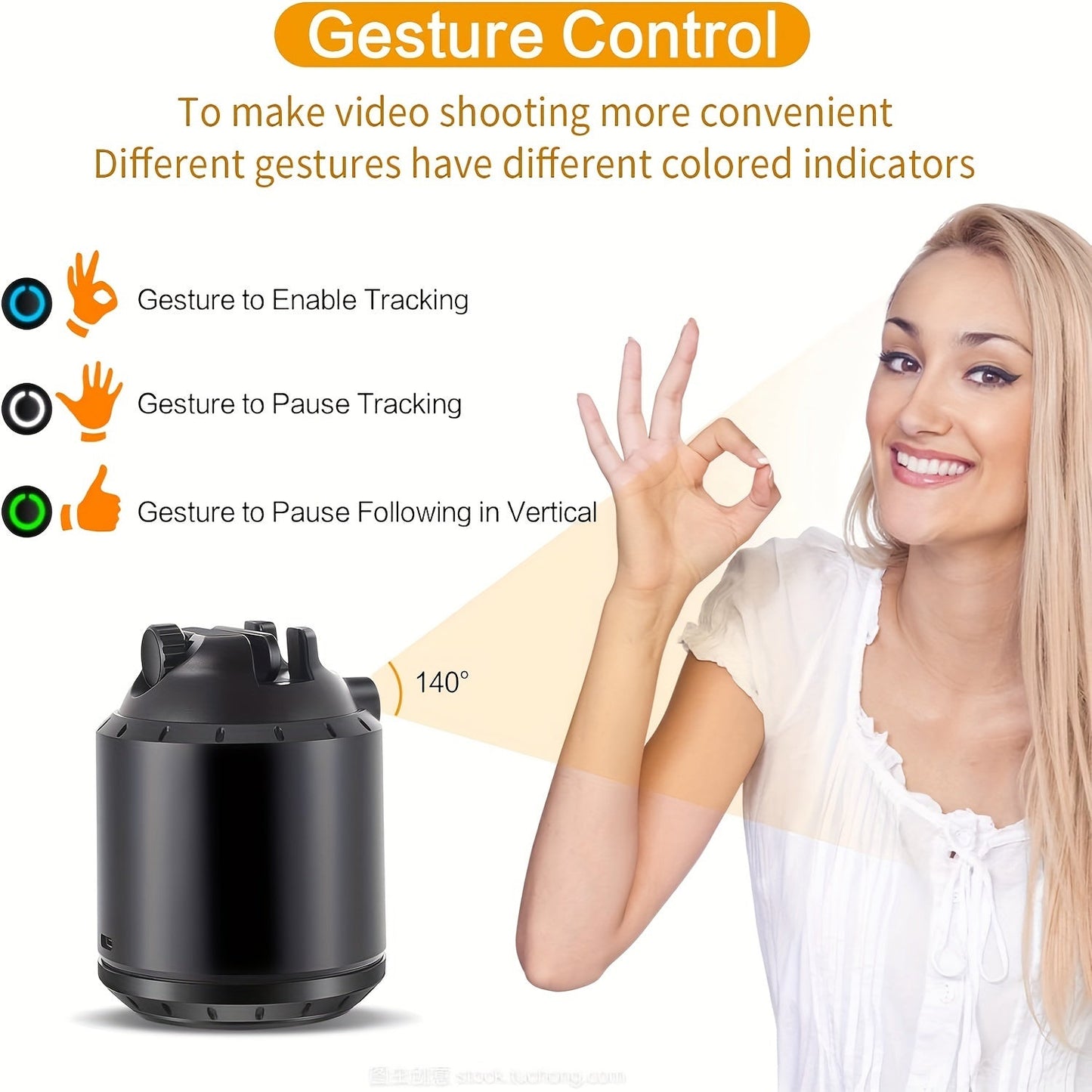 Auto Face Tracking Tripod 360° Rotation Phone Holder
