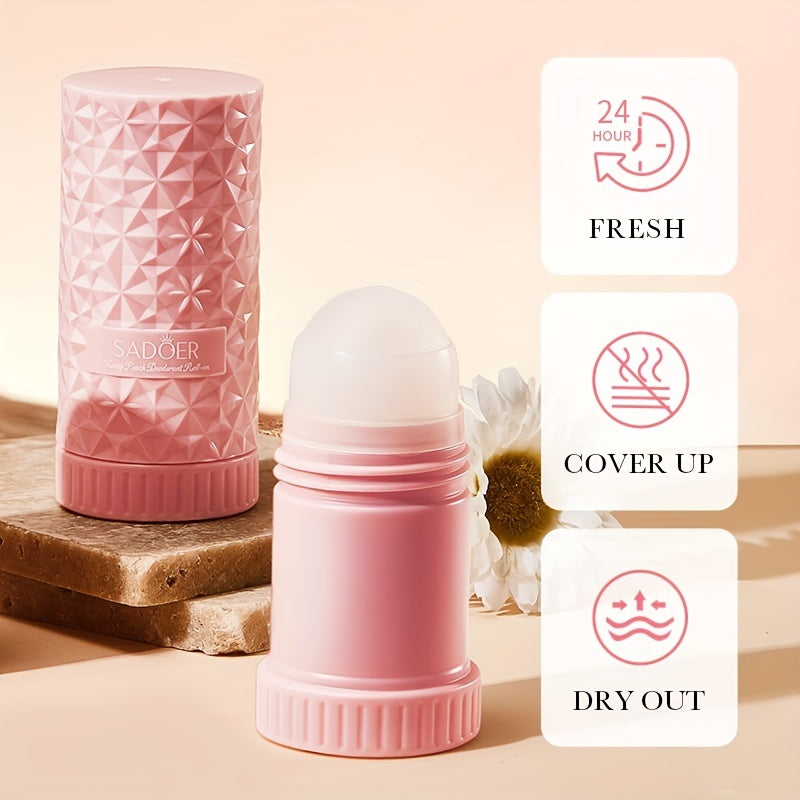 Refreshing Honey Peach Body Perfume, Roll Deodorant Balm Solid For Women 40ml