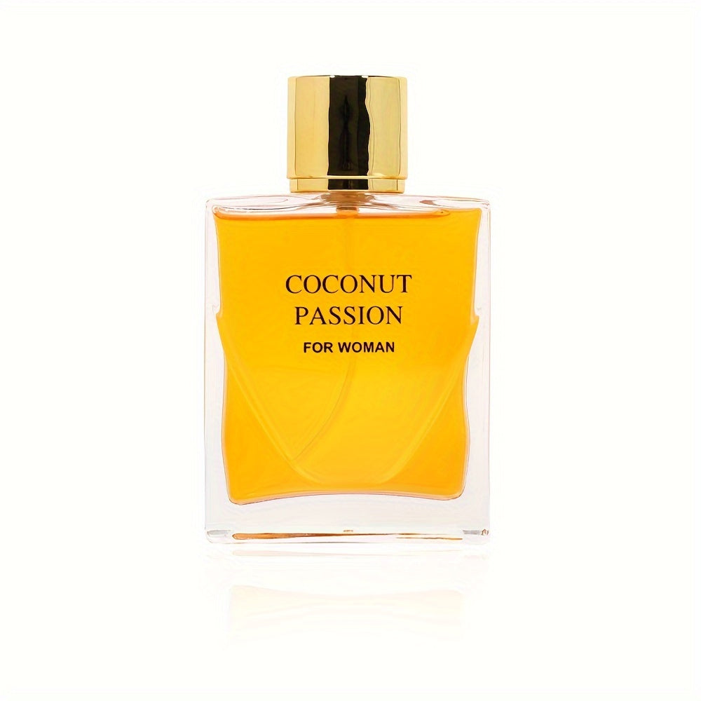 3.38oz Eau De Parfum For Women with Lasting Coconut, Vanilla, Chamomile Fragrance