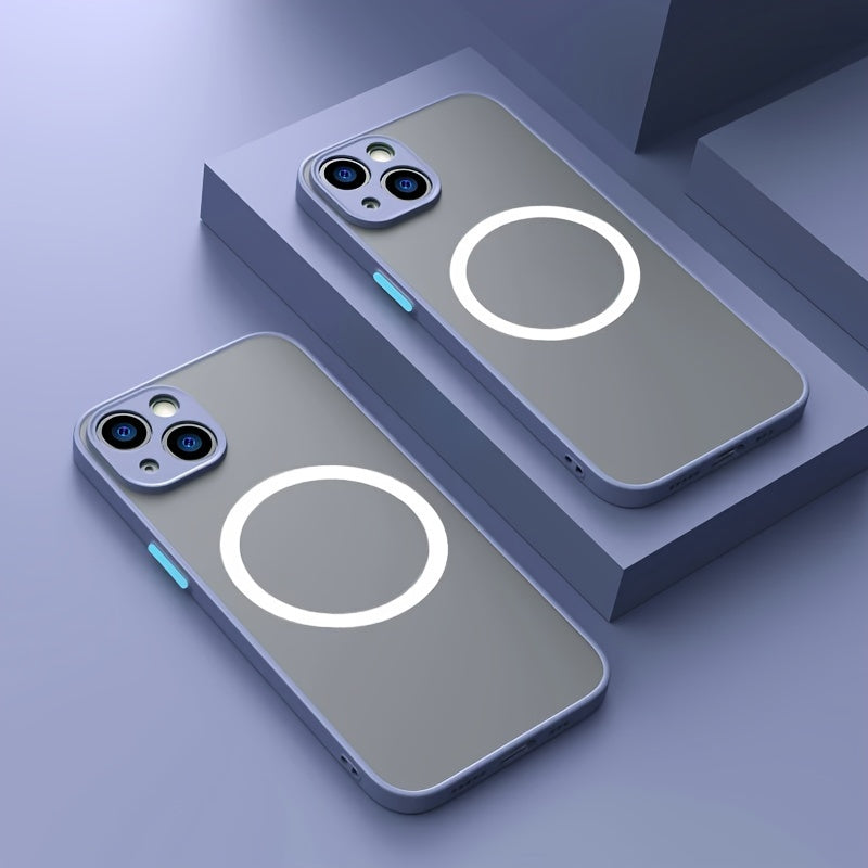 Luxury Matte Magnetic Wireless Charging Phone Case
