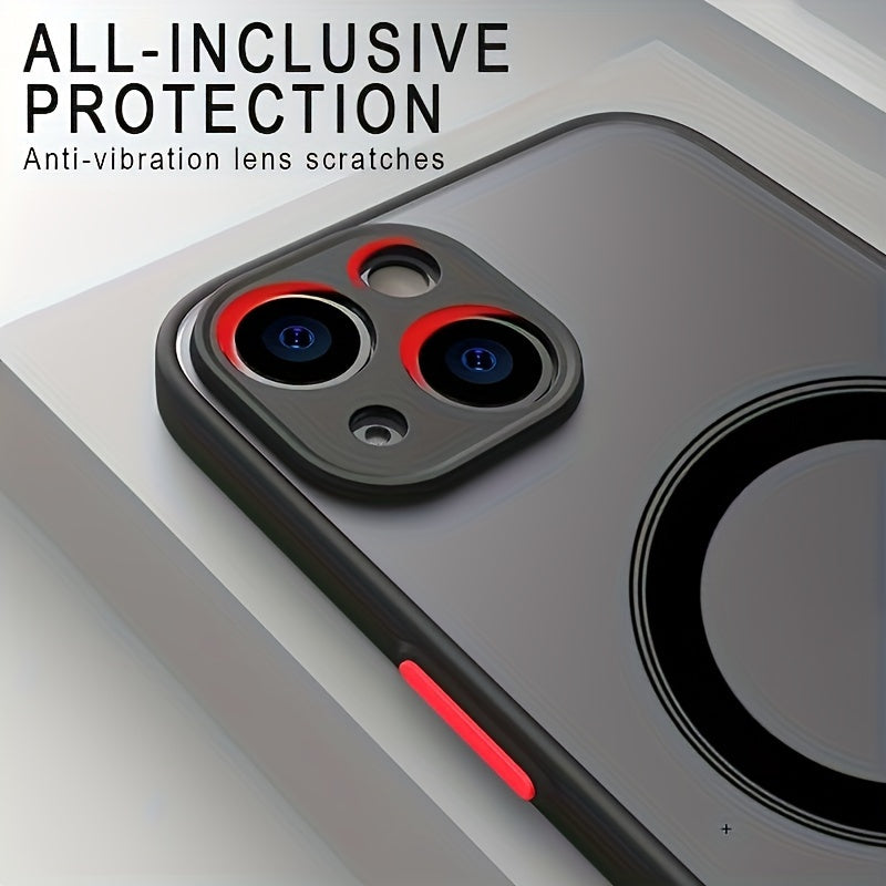 Luxury Matte Magnetic Wireless Charging Phone Case