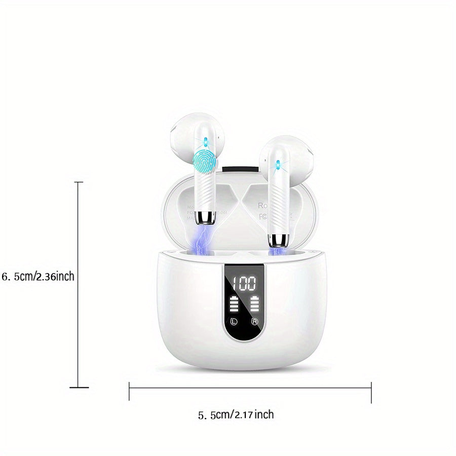 Wireless Smart 5.3 Earbuds with ENC Microphone