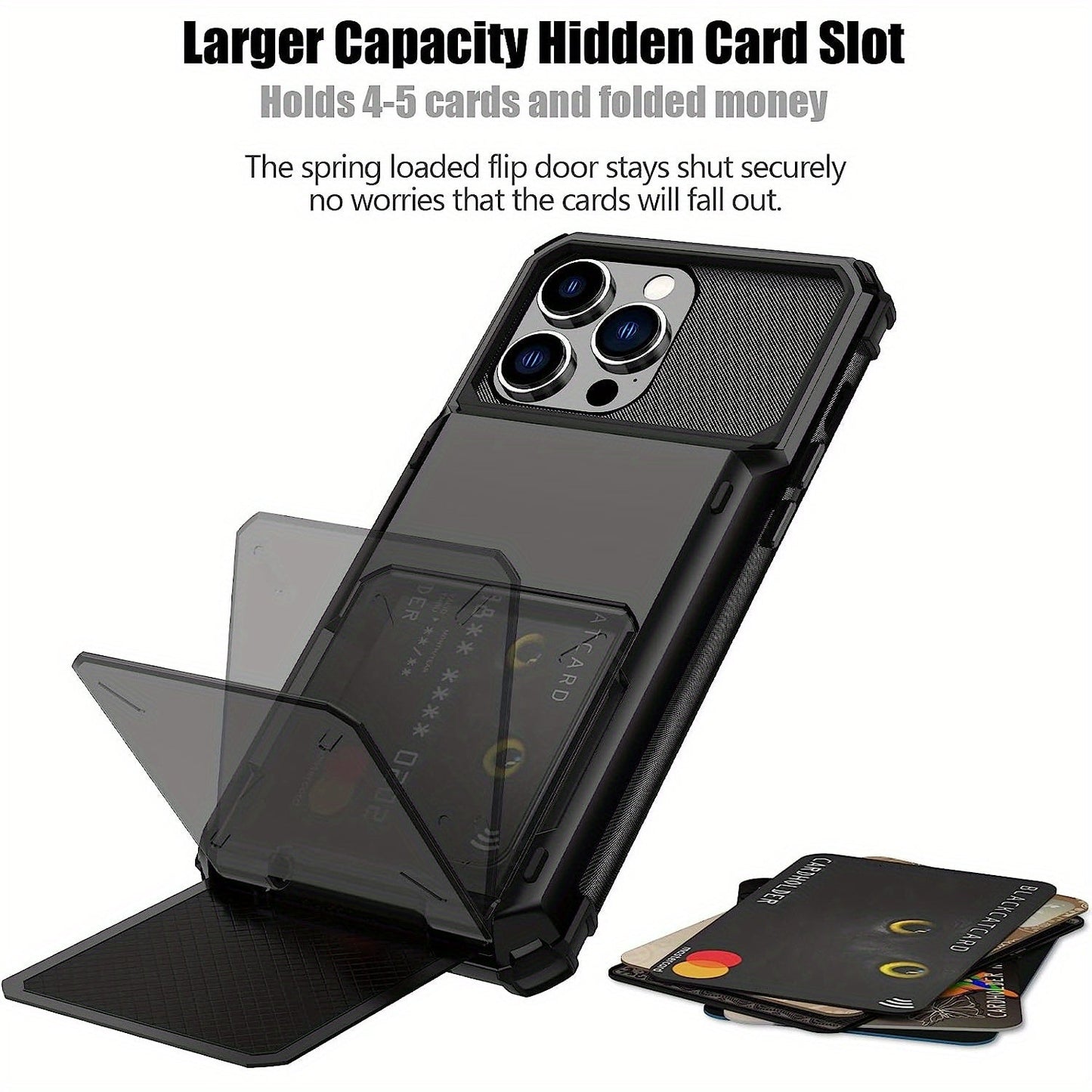 iPhone 15/14/13/12/11 Pro Max Wallet Case