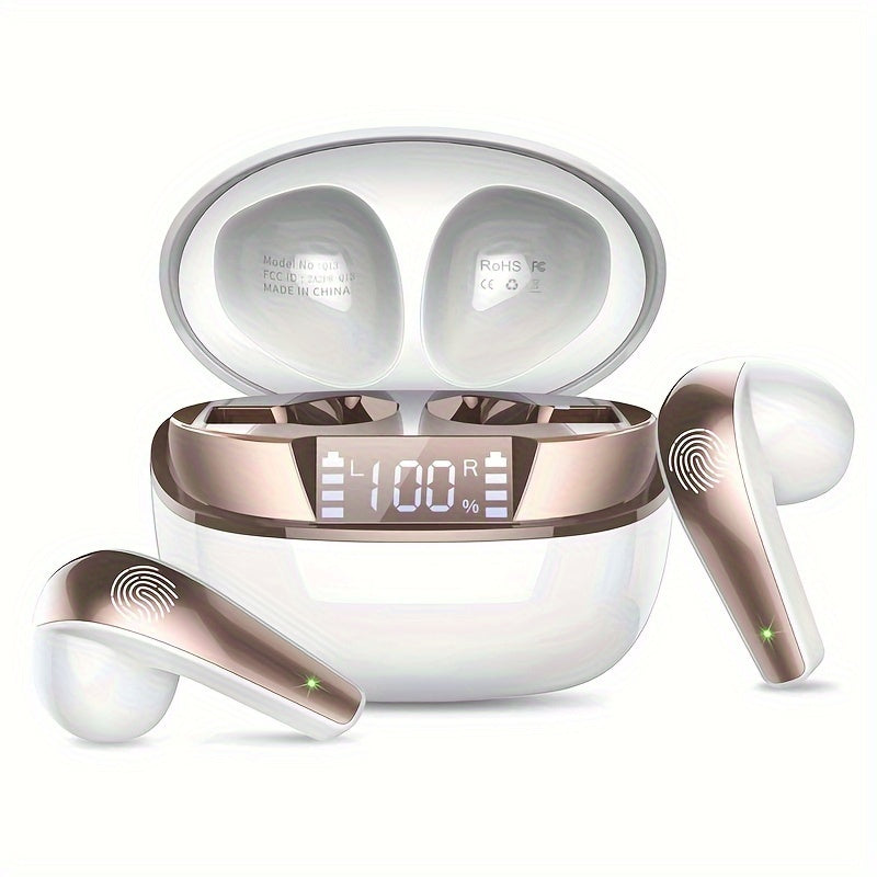 40H Wireless Earbuds, HiFi Stereo Earphones with ENC Noise Cancelling Mic
