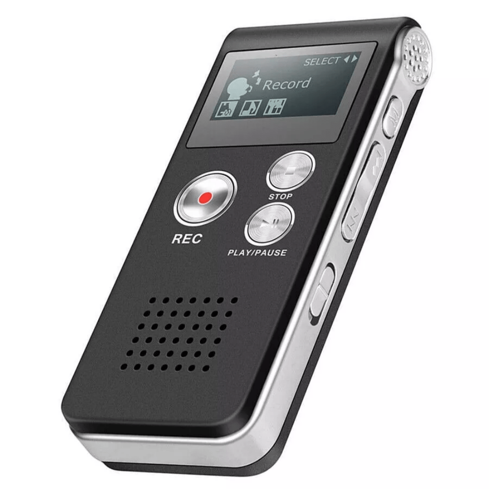 1pc Digital Voice Recorder - 8GB Mini Audio Recorder with MP3 Player Compatibility, One-Click Recording, 20 Hours Playtime, Built-in Microphone