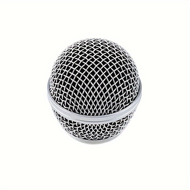1pc Premium SM58 Microphone Head Metal Mesh Grille Ball with Inner Foam - Replacement Accessories for Microphones