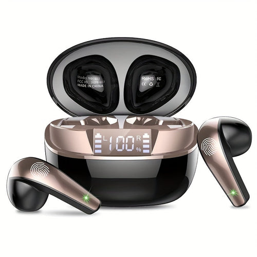 40H Wireless Earbuds, HiFi Stereo Earphones with ENC Noise Cancelling Mic