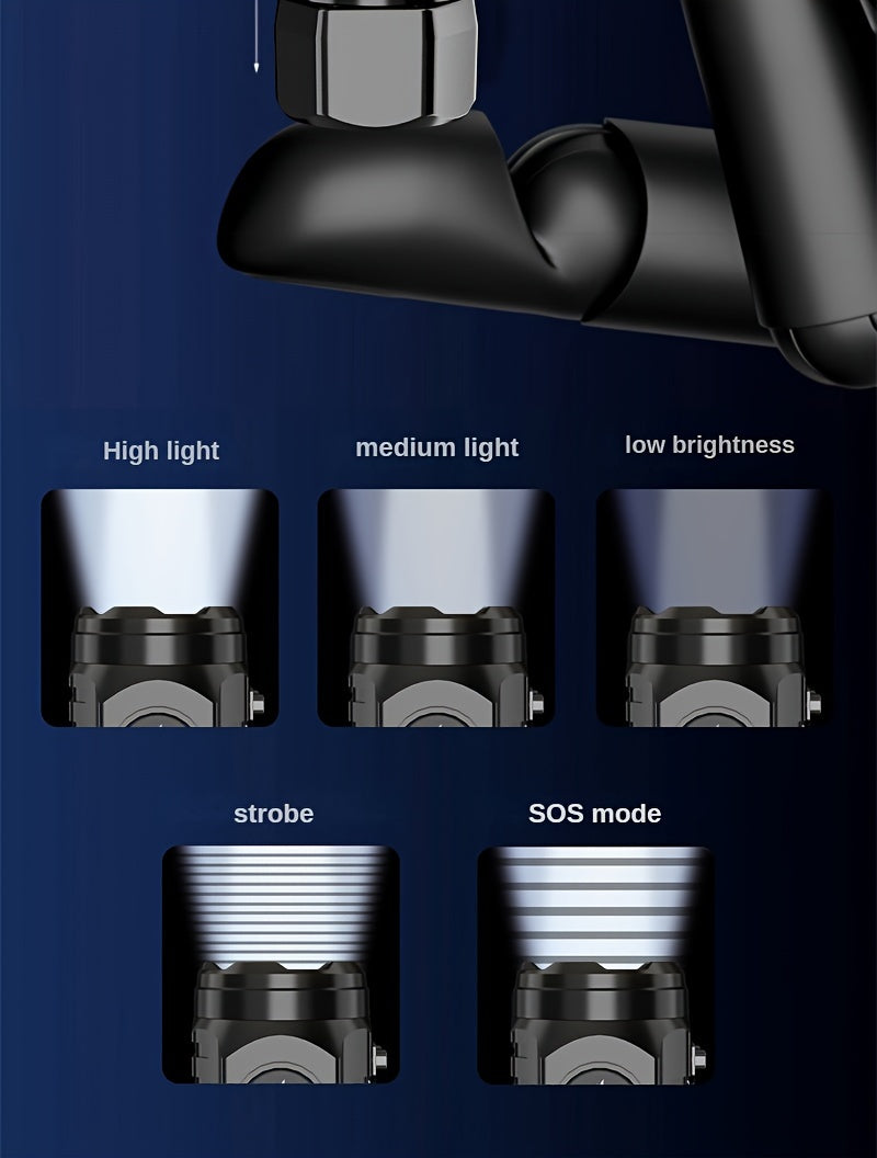 Mini LED USB Rechargeable Flashlight