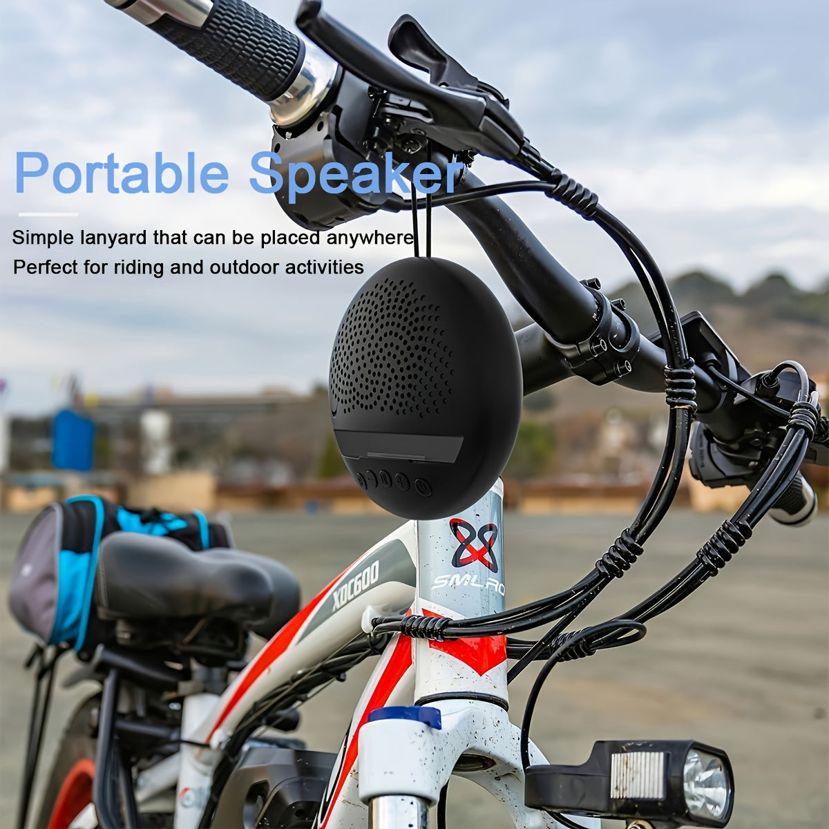 Portable Wireless Speaker, Multifunctional TWS Speaker Can Be Used As Phone Holder, With Two Slot Pen Holder, BT 5.3