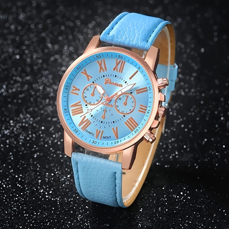 Elegant Quartz Wrist Watch and Jewelry Set