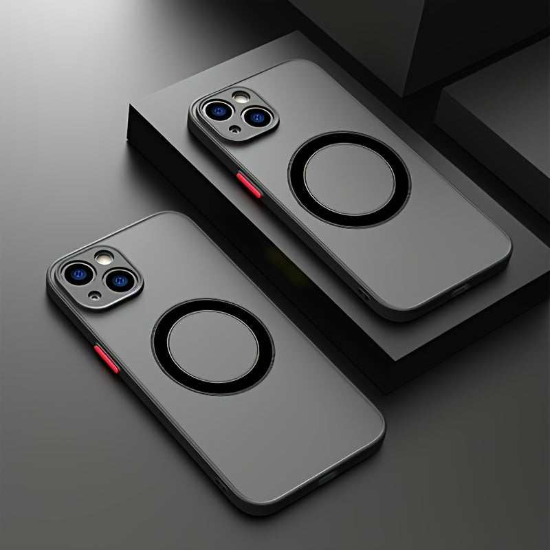 Luxury Matte Magnetic Wireless Charging Phone Case