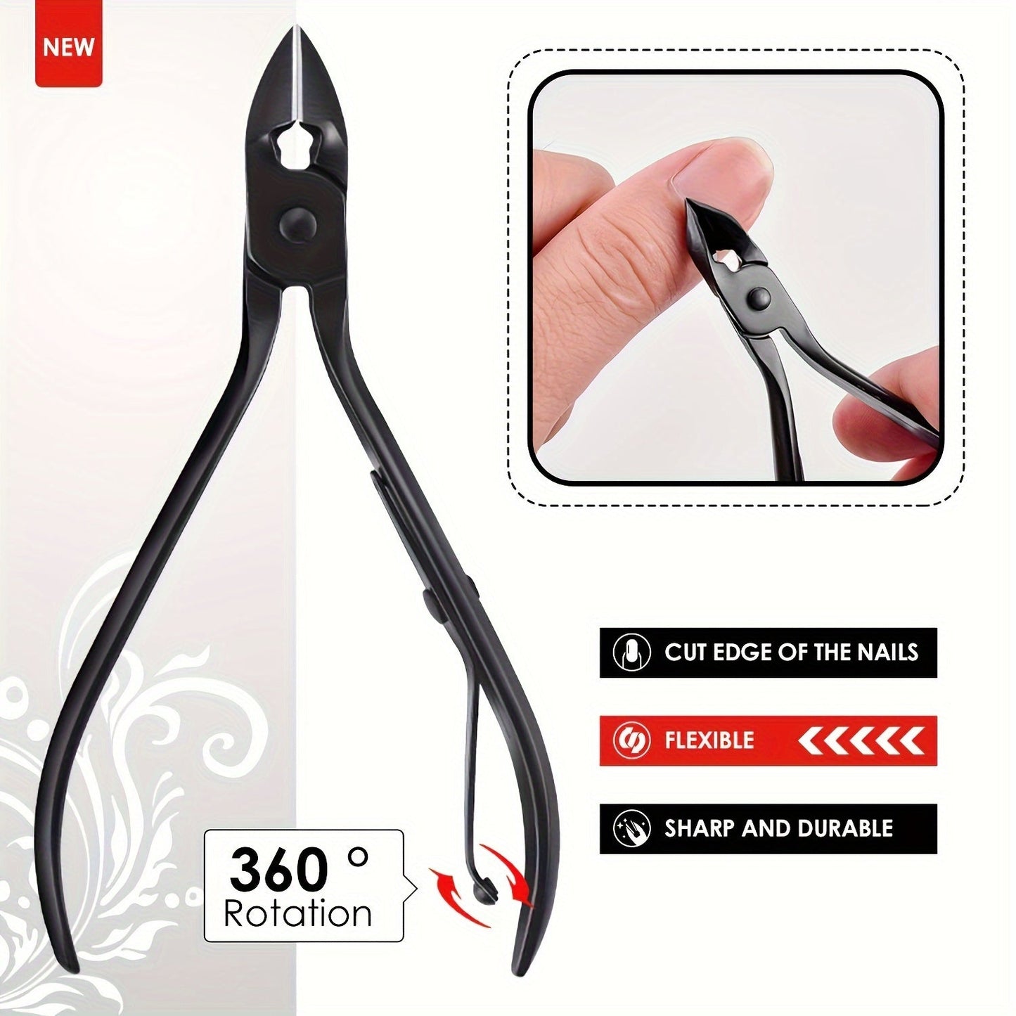 30pcs Black Nail Clippers Kit