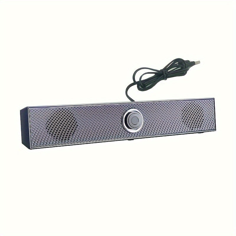 3.5mm 0.14in Jack Wired Speaker - Immersive Surround Soundbar with Stereo Subwoofer