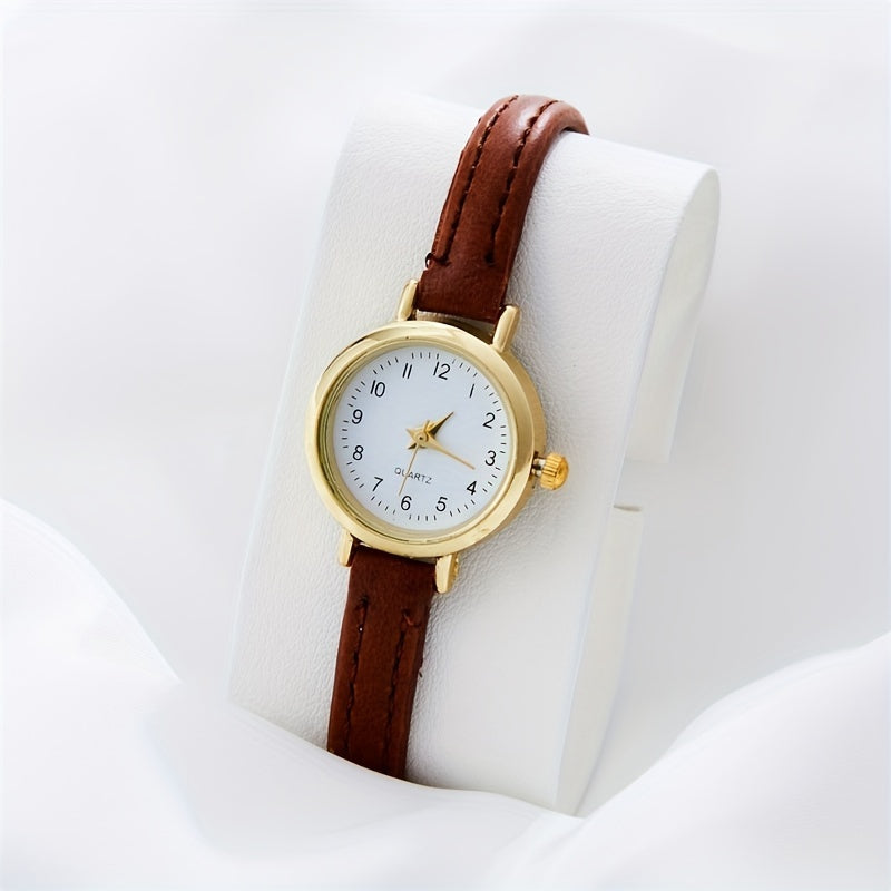 Chic Analog PU Leather Wrist Watch