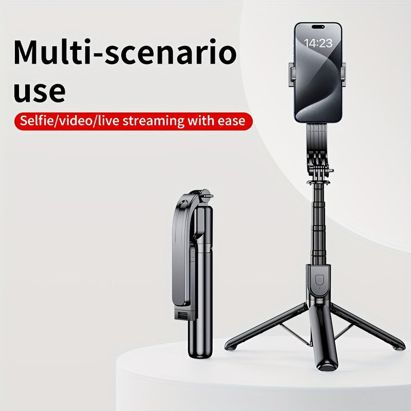 Capture Perfect Selfies Anywhere: Extendable Tripod Stand With Wireless Remote For IPhone