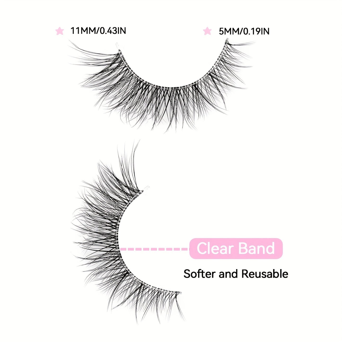 3D Natural False Eyelashes