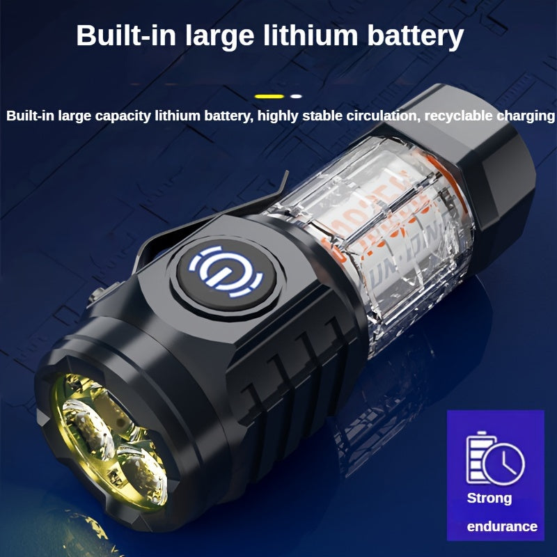 Mini LED USB Rechargeable Flashlight