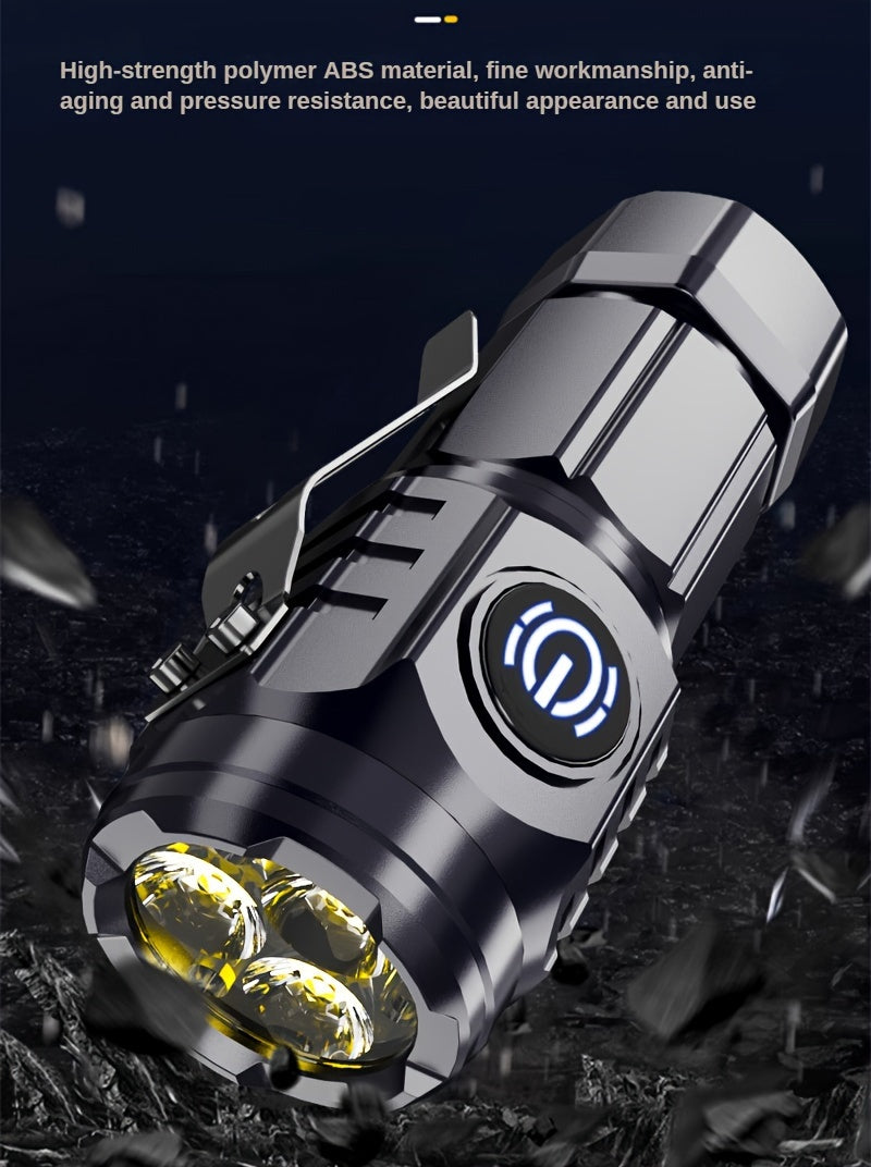 Mini LED USB Rechargeable Flashlight