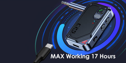 5.3 Wireless AUX Adapter For Car, Wireless Transmitter Receiver, Transmitter For TV/Airplane/Headphones, Receiver For Speaker Car Adapter