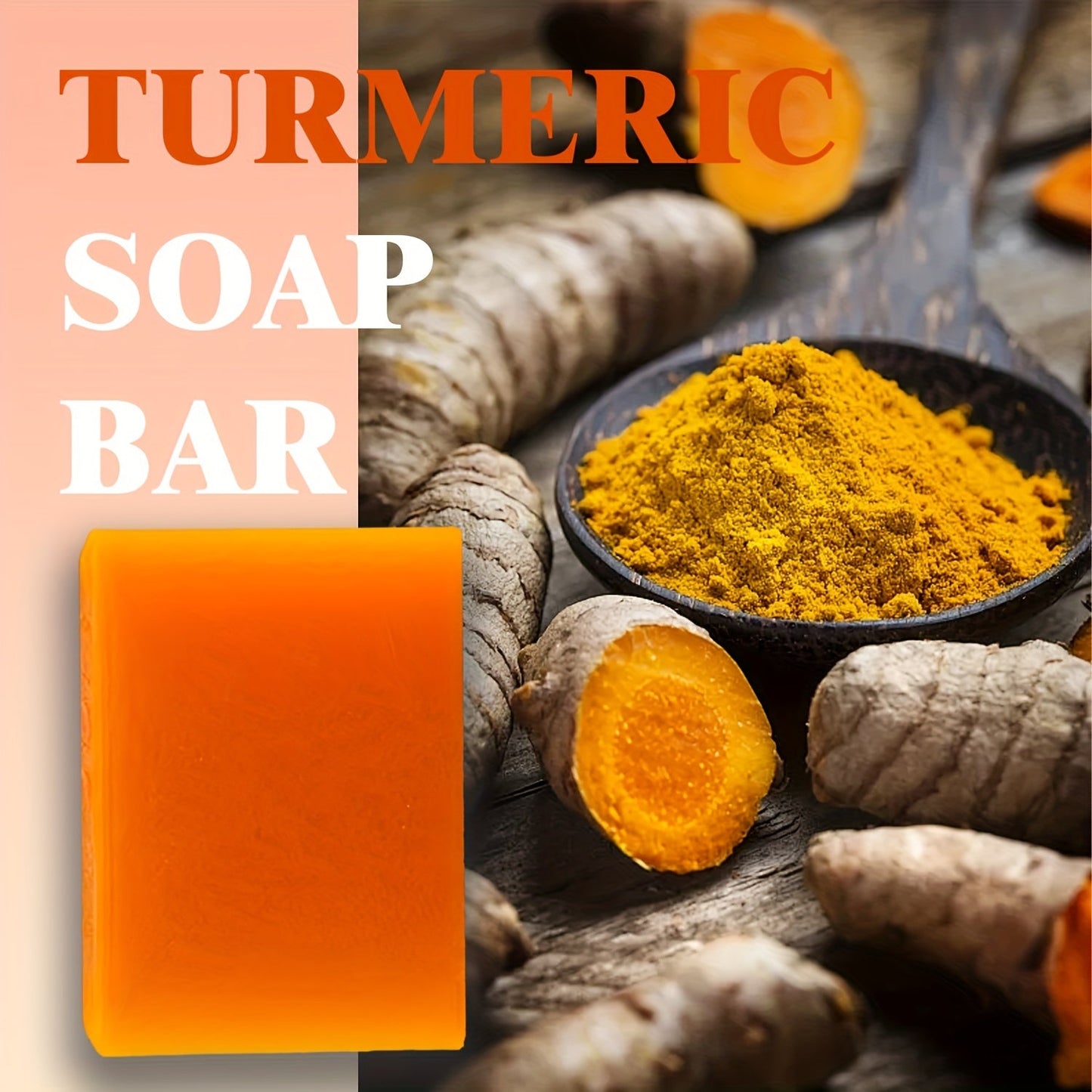 CVC Turmeric Kojic-Acid Facial Cleanser Soap Bar, Brightening Dark Spots Remover