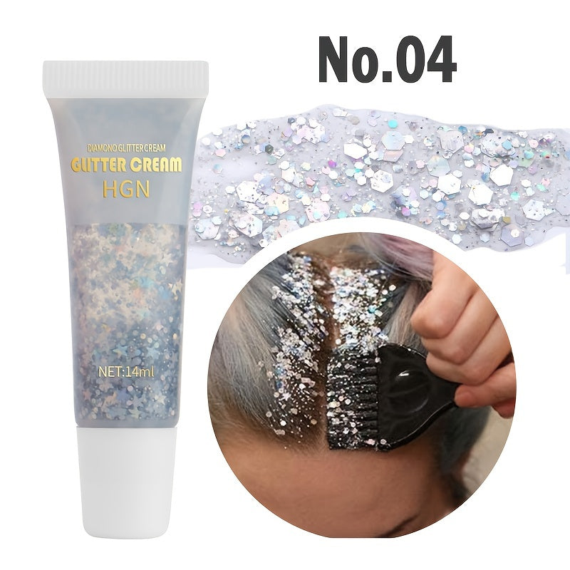 Mermaid Sequins Body Glitter Gel Make Up